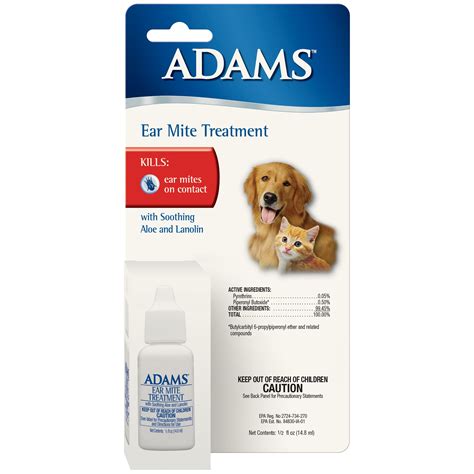 Adams Ear Mite Treatment 0.5 fluid ounces - Walmart.com