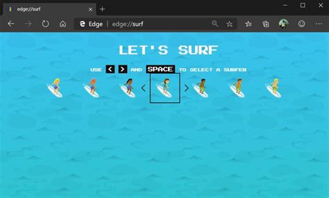 How To Play Microsoft Edge’s Secret Surfing Game