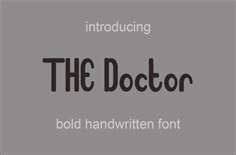 The Doctor Font Free Download - FreeFontDL