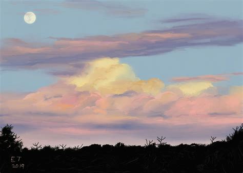 'Sunset Clouds' Prints of this painting are available at https://www ...