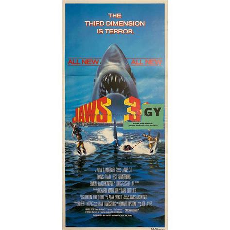 JAWS: THE REVENGE Australian Movie Poster - 13x30 in. - 1987