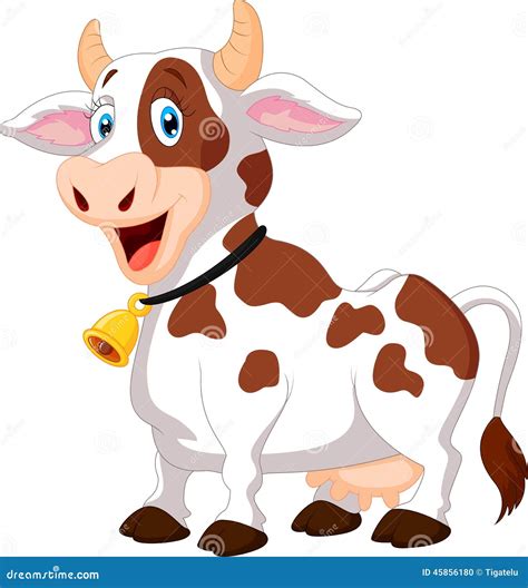 Happy Cartoon Cow Stock Vector - Image: 45856180