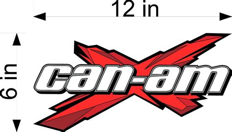 CAN-AM X Logo / RED / 12" Vinyl Vehicle ATV / UTV Graphic Sticker Decal | eBay