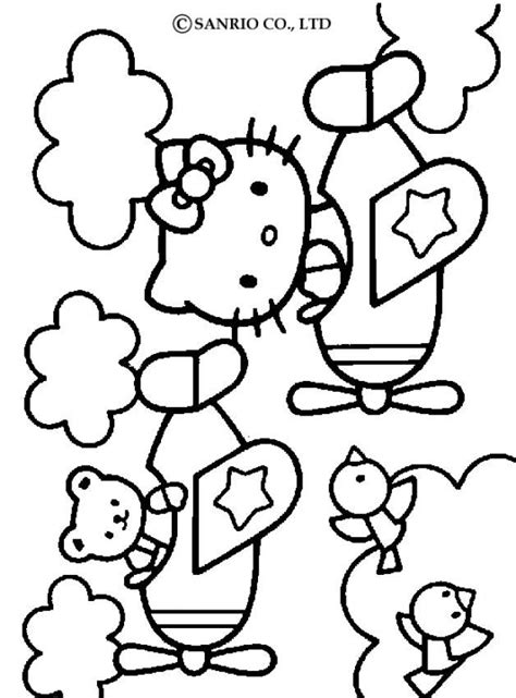 Hello Kitty Coloring Pages to Print out (free) Hello Kitty Colouring ...