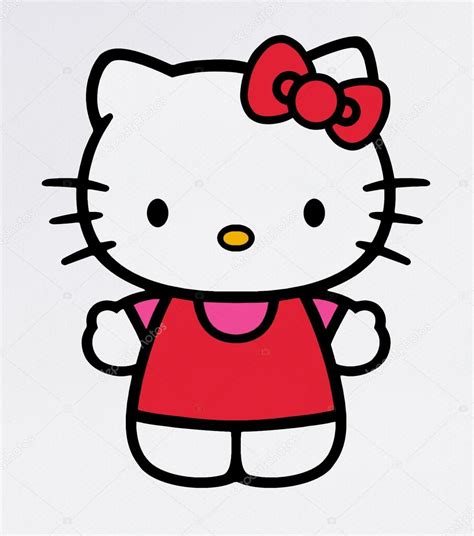 Hello Kitty on the screen monito Stock Illustration by ©tanuha2001 #84592490