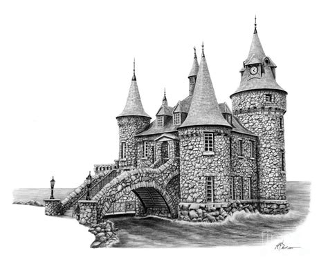 Castle Pencil Sketch at PaintingValley.com | Explore collection of Castle Pencil Sketch