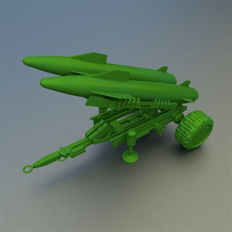 3d model missile launcher