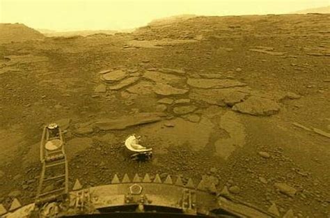 Image from the surface of Venus, taken by Venera 13, a Russian probe - from 1982. : r/space