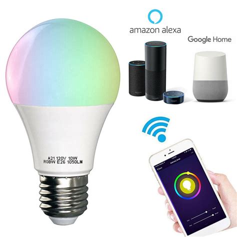 WiFi Smart LED Light Bulb - Works with Alexa-Smartphone Controlled ...