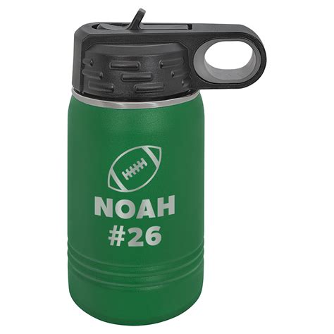 Football - Personalized Kids Water Bottle - 12oz