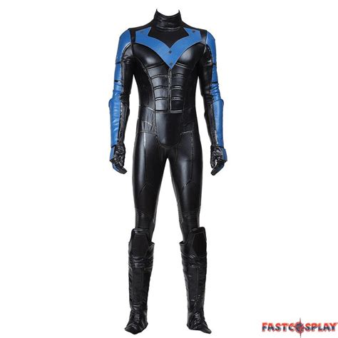 Arkham City Nightwing Cosplay Costumes Outfit