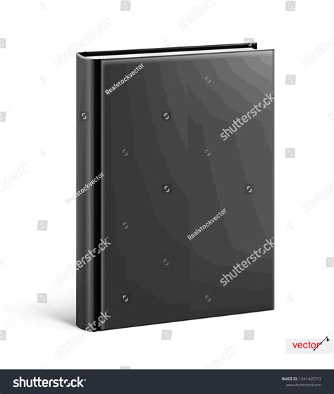 Black Cover Book Mockup Isolated On Stock Vector (Royalty Free) 1241429713 | Shutterstock