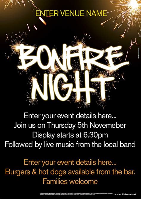 Bonfire Night Poster (A2) | Promote Your Pub