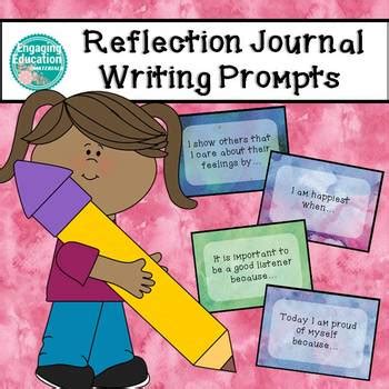 Reflection Journal Writing Prompts by Engaging Education Materials