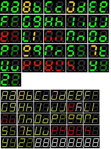 7 segment display font microsoft word - waysfer