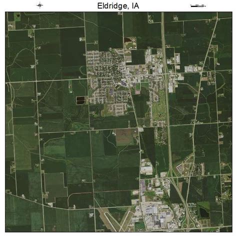 Aerial Photography Map of Eldridge, IA Iowa