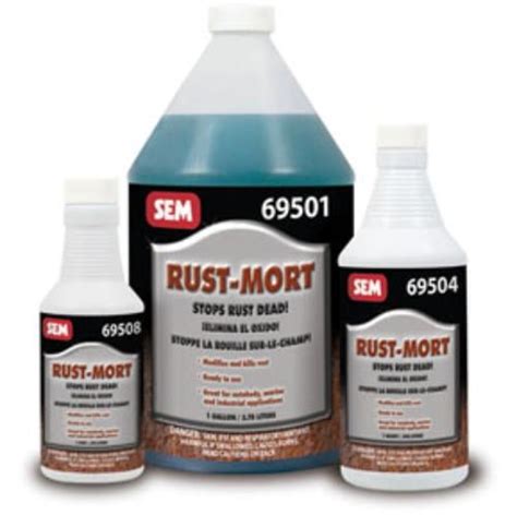 SEM Products 69508 Rust-Mort Rust Preventive Coating Black 1 pt. Each - Walmart.com