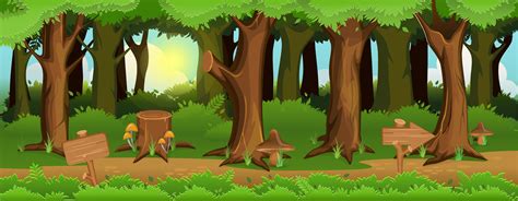 Forest Background game 2D | Game Art Partners