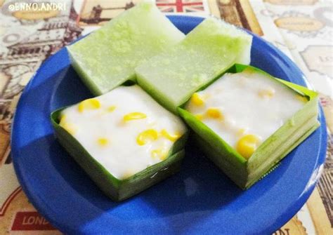 Resep Kue talam takir pandan jagung (kue tako) oleh Enno Andri - Cookpad