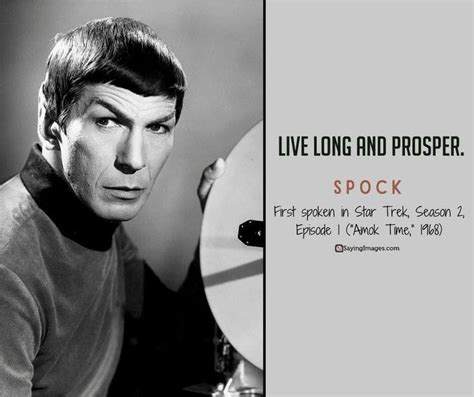 20 Spock Quotes for Star Trek Fans - SayingImages.com | Spock quotes, Star trek quotes, Tv ...