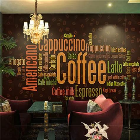 Large Photo Wall Murals Wall Paper Personality Coffee Shop Living Room ...