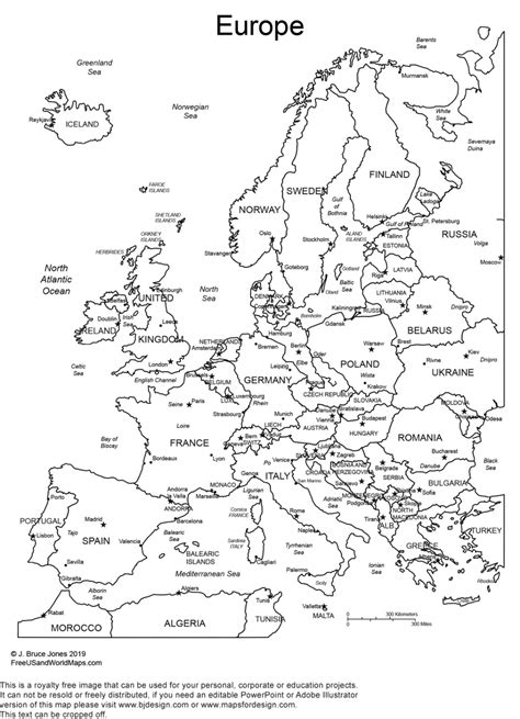 World Regional Printable, Blank, Royalty-free Maps | Europe map printable, World map printable ...