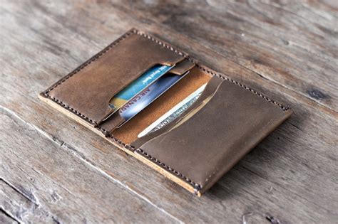 High Grade Minimalistic Leather Credit Card Holder Wallet - Gifts For Men