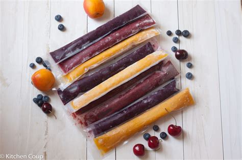 Homemade Healthier Freezer Pops - Three Flavors - Kitchen Coup