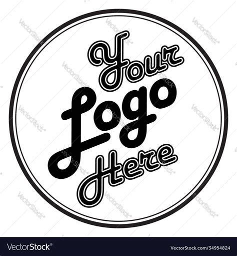 Your logo here placeholder symbol Royalty Free Vector Image