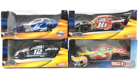 Lot - (4) NASCAR Hot Wheels 1:24 Scale Racing Stock Cars