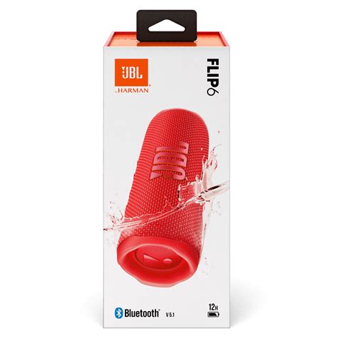 JBL Flip 6 Portable Bluetooth Portable Speaker System - Red new sattamatkagods.com