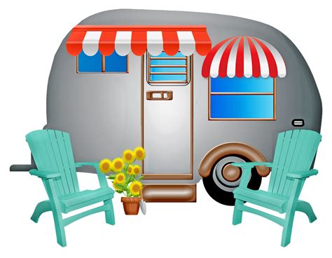 Animated Camper Trailer Free Stock Photo - Public Domain Pictures