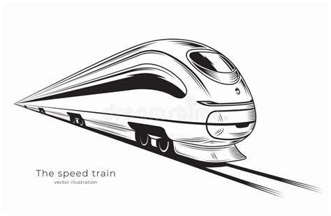 High Speed Train Drawing Speed Stock Illustrations – 598 High Speed ...