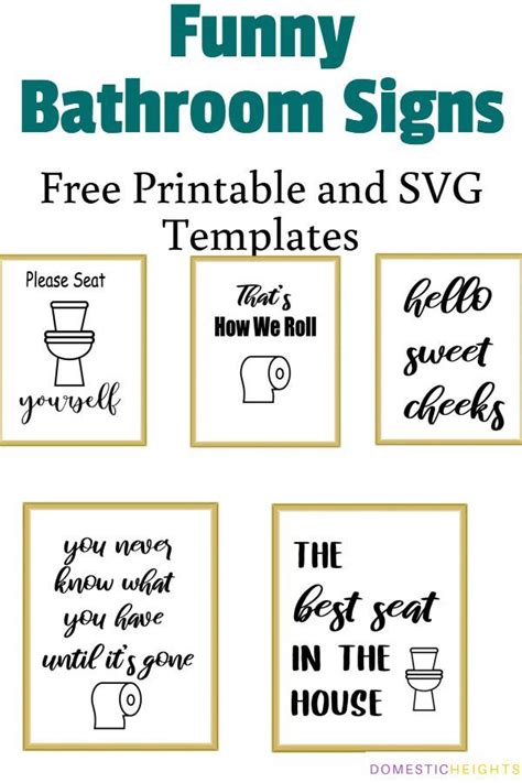 Free Svg Bathroom Signs – HOMYSTYLE