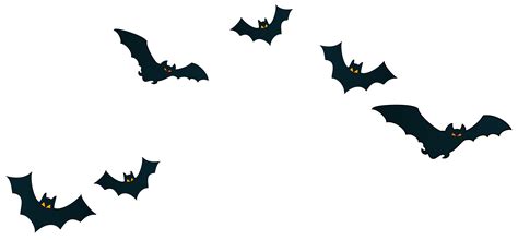 Halloween Bats Decor PNG Clipart Image | Gallery Yopriceville - High-Quality Free Images and ...