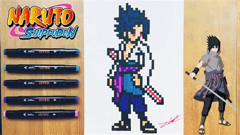 Dessin Facile Pour Enfants Apprendre A Dessiner Du Pixel Art Sasuke Images | Images and Photos ...