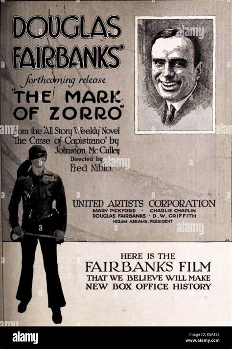 The Mark of Zorro (1920) 8 Stock Photo - Alamy