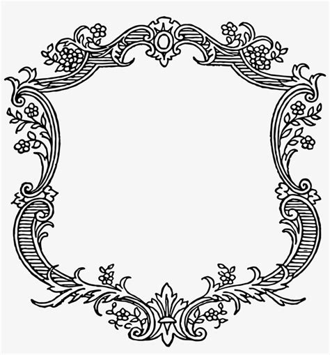 Wedding Card Border Design Vector Elegant Decorative - Border Vintage Frames Png PNG Image ...