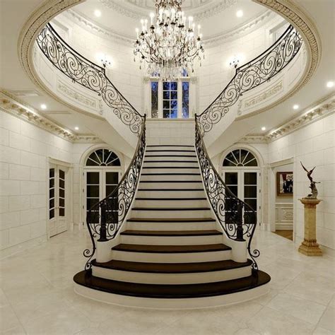 Villa House Indoor Big Curved Marble Steel Stairs Wooden Curved Stairs Cost - Staircase and ...