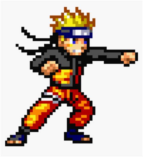 #naruto #sprite #mugen #freetoedit - Naruto Pixel Art Png, Transparent Png - kindpng