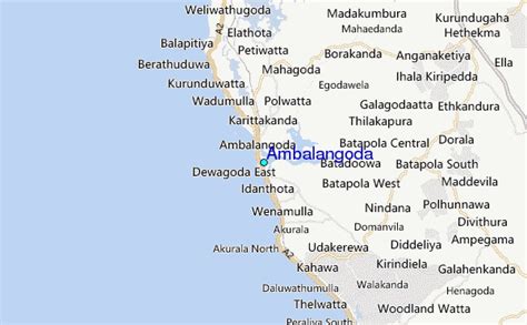 Ambalangoda Tide Station Location Guide