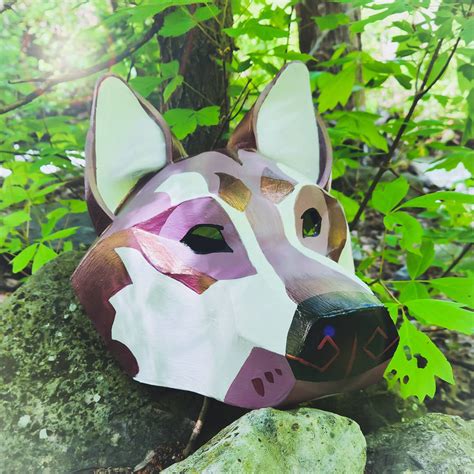 Wolf Therian Mask Digital Pattern *with tutorial* by Kazplay on DeviantArt