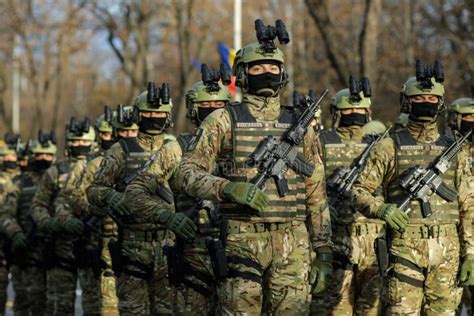 Romanian Army Special Forces Soldiers Prepare for the Romanian National Day Military Parade ...