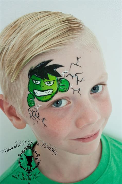 Hulk Face Painting Ideas