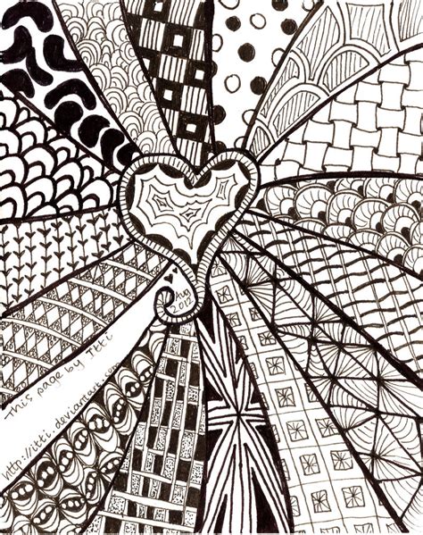 Zentangle heart by Itti on DeviantArt