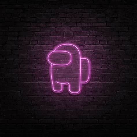 Neon Among Us Wallpapers - Top Free Neon Among Us Backgrounds - WallpaperAccess