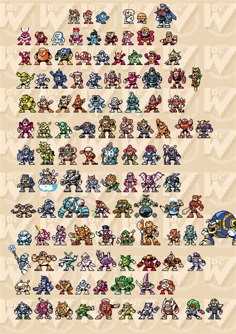 Mega Man Sprites 8-Bit V2 by abonny on DeviantArt