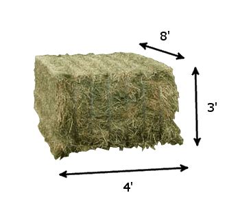 Hay Bale Weight & Dimensions - Forbes Lucerne