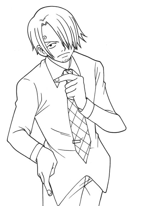 Sanji Coloring Pages - Coloring Home