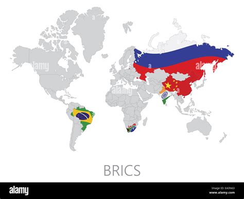 BRICS on world map Stock Photo - Alamy